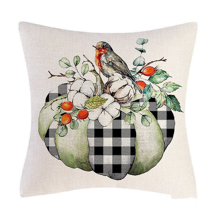 New Autumn Pumpkin Maple Leaf Truck Pillow Cover Home Living Room Backrest Pillow Decoration - Serenity Spaces