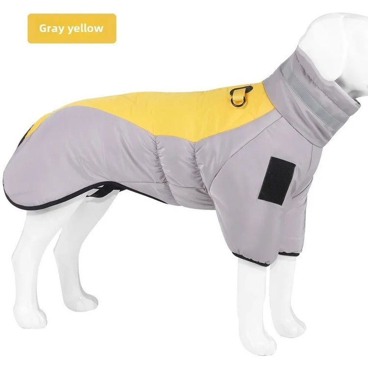 Waterproof Large Dog Jacket Warm Dog Clothes Winter Coat French Dog Reflective Dog Cold Weather Coats Pet Snow Jacket - Serenity Spaces