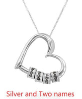 Personalized Heart Necklaces Women Jewelry Custom Name Necklaces & Pendants Mothers Day Gift - Serenity Spaces