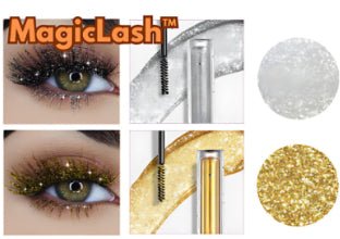 Violet Glitter Lash Mascara Diamond Mascara Thick Shiny Eyelash Curling Extension Makeup Waterproof Fast Dry Sequins Eye Black - Serenity Spaces