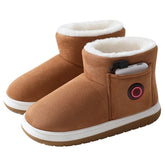Electric Heating Shoes Rechargeable Foot Warmer Heating Home Shoes Winter Warm Temperature Regulating Cotton Shoes - Serenity Spaces