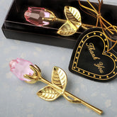 Metal Crystal Rose Decorations - Serenity Spaces