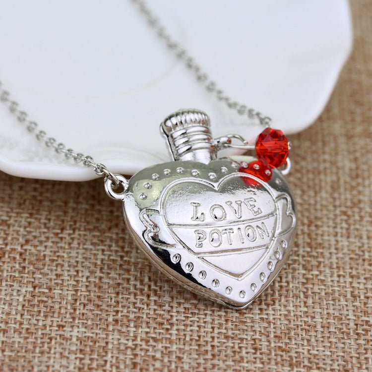 Fashion Necklace Love Poison Love Pill Bottle Pendant Valentines Day Gift - Serenity Spaces