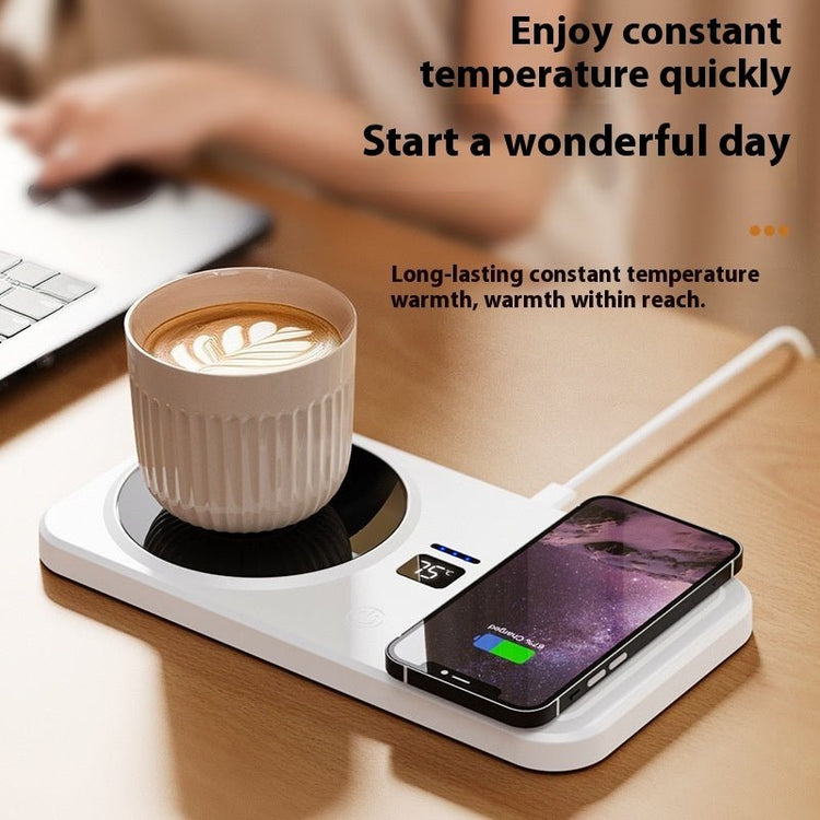 Multifunctional Home Smart Thermal Cup Pad Wireless Charging Heating Base - Serenity Spaces