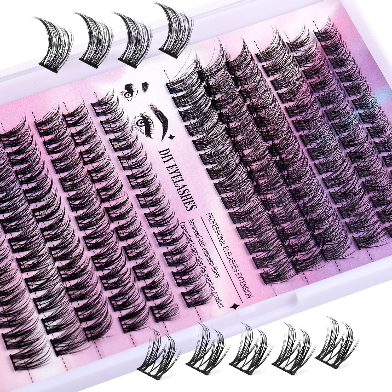 12 Rows Of 150 Segmented Lashes In Clusters - Serenity Spaces