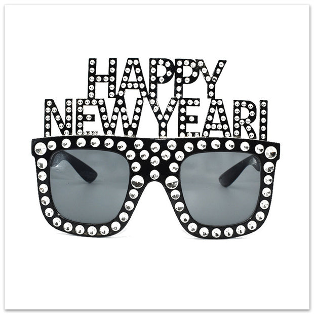 HAPPY NEW YEAR Funny Glasses NEW YEAR Party Glasses