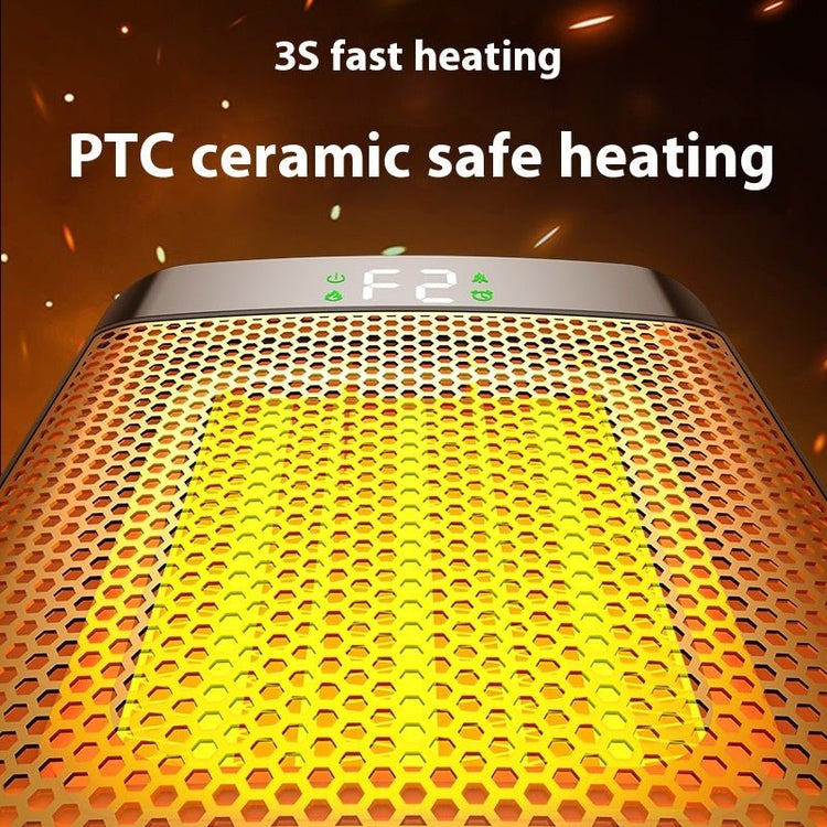 Fan Heater 3D Dynamic Flame Bathroom Home Heater 1500W Portable Household ECO Electric Heater PTC Fast Heating Shake Head Warmer - Serenity Spaces