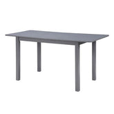 59 Extendable Dining Table, Modern House Dining Room Table For 4 - 8, Wooden Kitchen Table , Dining Room, Working Office, Home Living Room Furniture For Small Space, Dark Gray - Serenity Spaces