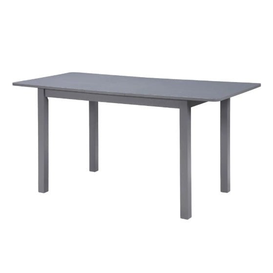 59 Extendable Dining Table, Modern House Dining Room Table For 4 - 8, Wooden Kitchen Table , Dining Room, Working Office, Home Living Room Furniture For Small Space, Dark Gray - Serenity Spaces