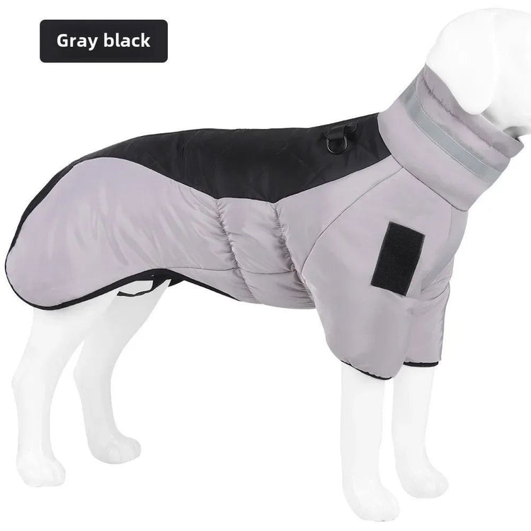 Waterproof Large Dog Jacket Warm Dog Clothes Winter Coat French Dog Reflective Dog Cold Weather Coats Pet Snow Jacket - Serenity Spaces