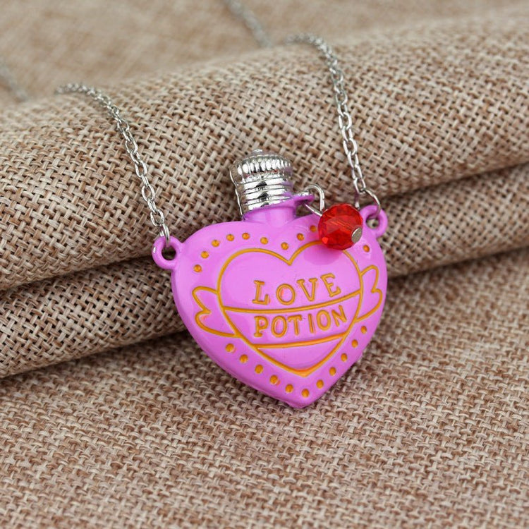 Fashion Necklace Love Poison Love Pill Bottle Pendant Valentines Day Gift - Serenity Spaces