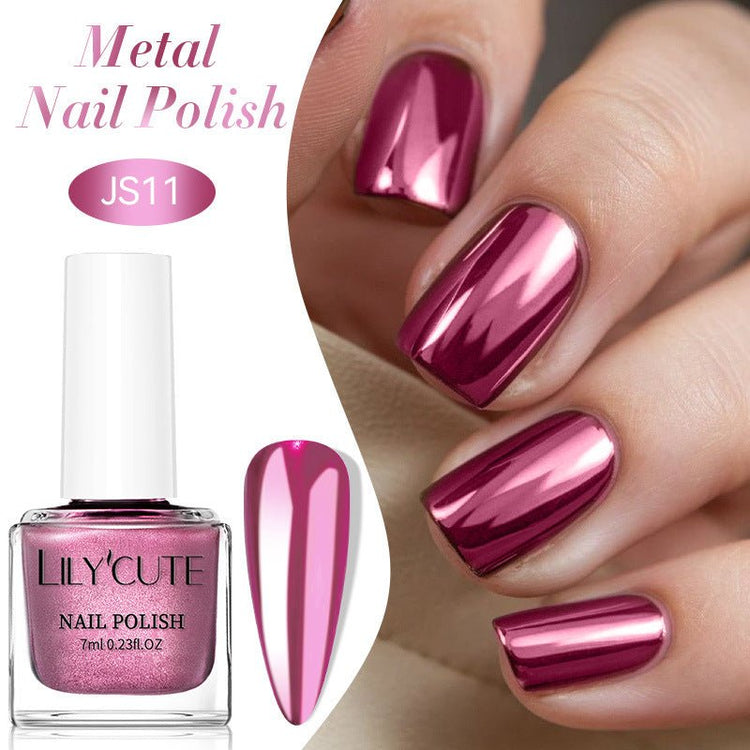 Quick - dry Metallic Mirror Nail Polish, No Baking Required - Serenity Spaces