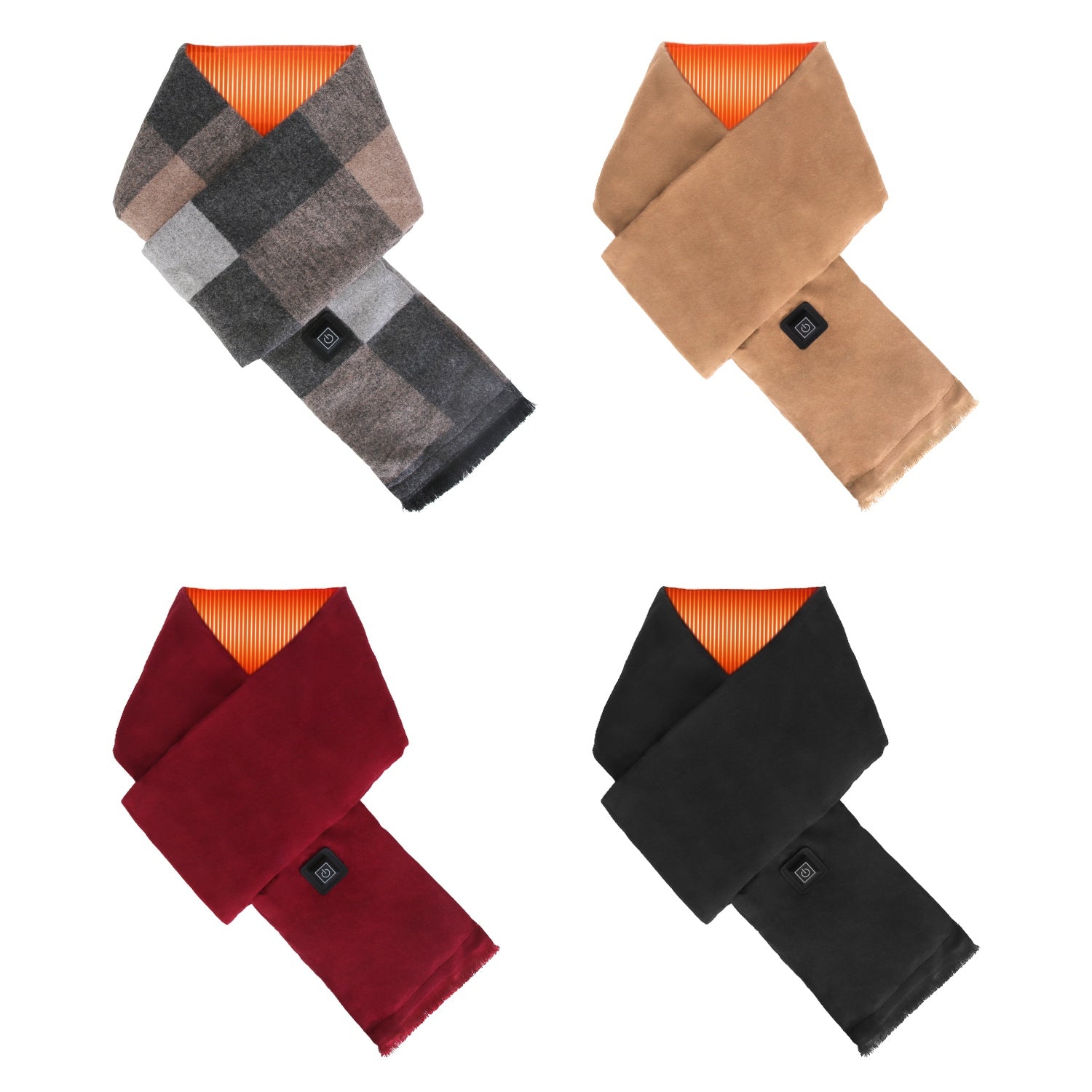 1Pc Electric Heated Winter Scarf USB Heating Neck Wrap Unisex Heated Neck Shawl Soft Warm Scarves With 3 Heating Modes For Outdoor Cycling Skiing Skating Winter Activities - Serenity Spaces