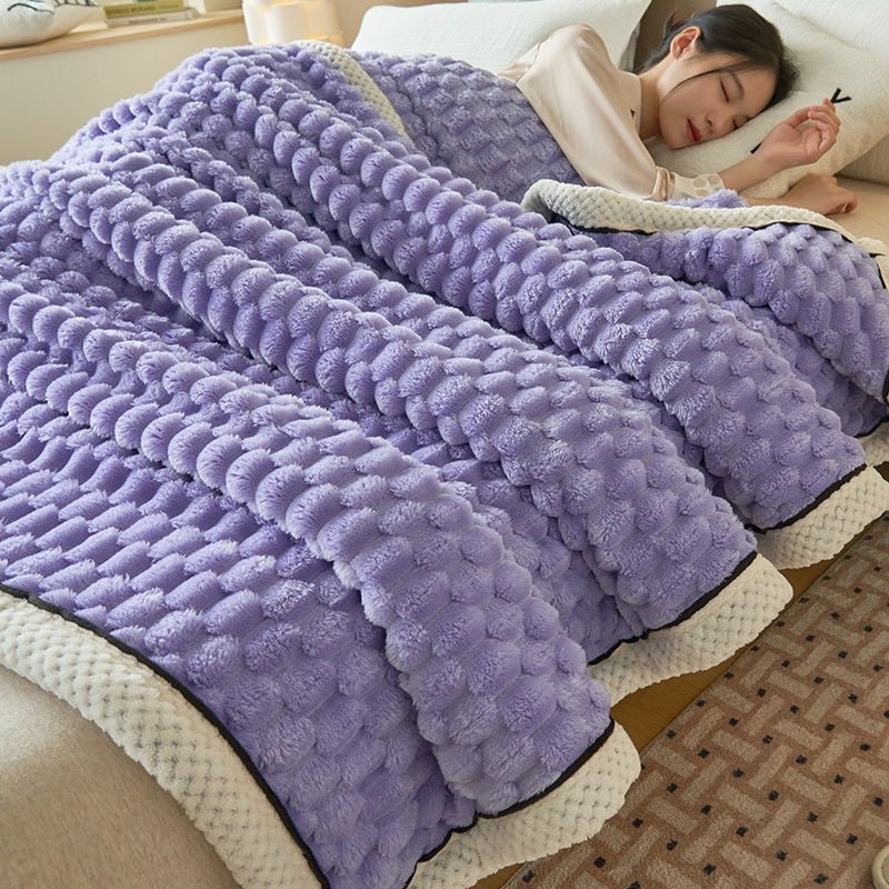 Coral Flannel Winter Thicken Thermal Cover Blanket - Serenity Spaces