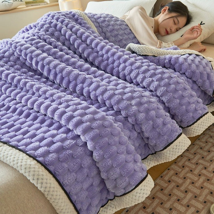 Coral Flannel Winter Thicken Thermal Cover Blanket - Serenity Spaces