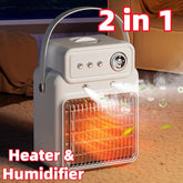 1200W 2 In 1 Efficient Room Heater Humidifying Table Heater Overheating Protections Heater Indoor Heater Suitable For Offices - Serenity Spaces