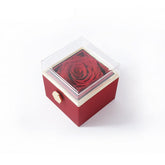Fashion Acrylic Rotating Rose Jewelry Box - Serenity Spaces