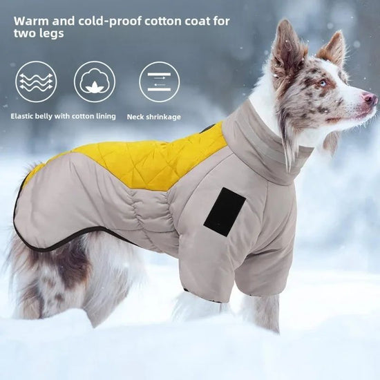 Waterproof Large Dog Jacket Warm Dog Clothes Winter Coat French Dog Reflective Dog Cold Weather Coats Pet Snow Jacket - Serenity Spaces