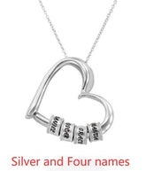 Personalized Heart Necklaces Women Jewelry Custom Name Necklaces & Pendants Mothers Day Gift - Serenity Spaces