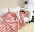 Soft Wind Bubble Velvet Blanket Warm Solid Rabbit Fur Blankets Double - sided Thickening Cover Throw Warm Fur Blanket - Serenity Spaces