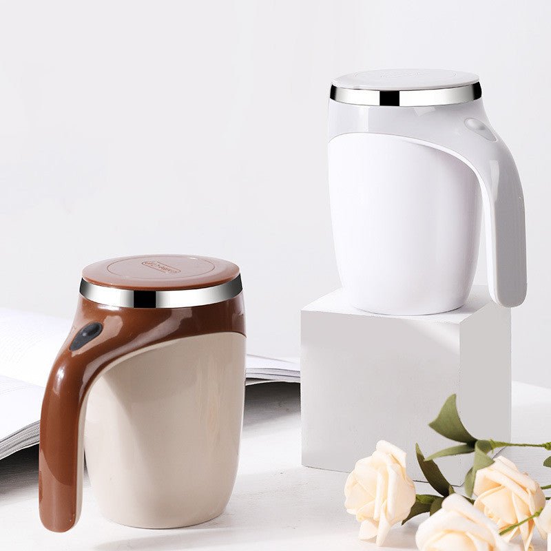 Rechargeable Model Automatic Stirring Cup Coffee Cup High Value Electric Stirring Cup Lazy Milkshake Rotating Magnetic Water Cup - Serenity Spaces