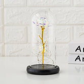 Preserved flower glass cover rose flower glass cover gift gifts - Serenity Spaces