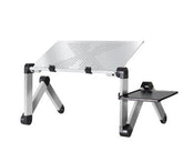 Laptop Table Stand With Adjustable Folding Ergonomic Design Stand Notebook Desk For Ultrabook Netbook Or Tablet With Mouse Pad - Serenity Spaces