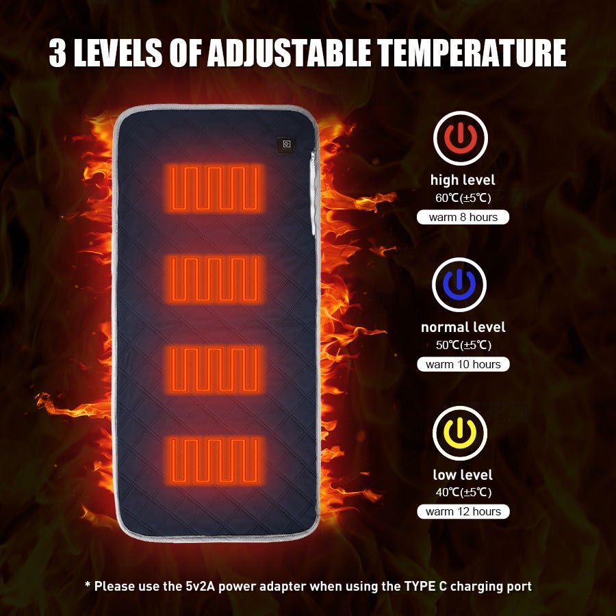 Sleeping Bag Heating Pad USB Smart Cushion Winter Gadgets - Serenity Spaces