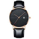 Simple calendar watch male creative waterproof quartz watch - Serenity Spaces
