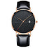Simple calendar watch male creative waterproof quartz watch - Serenity Spaces