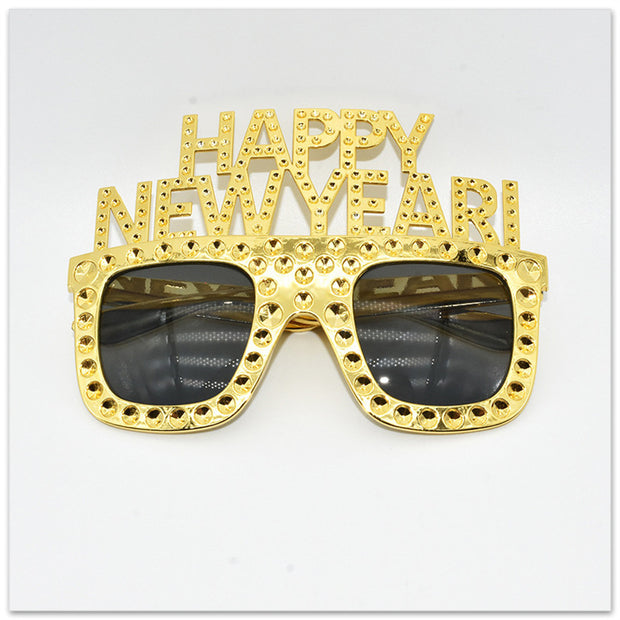 HAPPY NEW YEAR Funny Glasses NEW YEAR Party Glasses