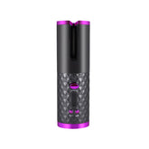 Rechargeable Automatic Hair Curler Women Portable Hair Curling Iron LCD Display Ceramic Curly Rotating Curling Wave Styer - Serenity Spaces