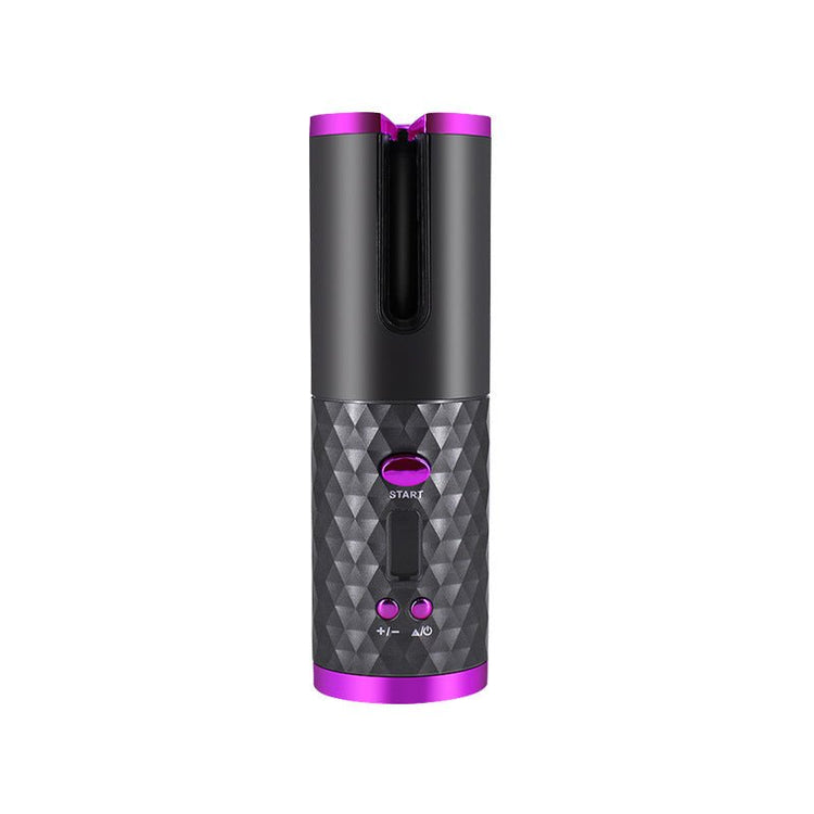 Rechargeable Automatic Hair Curler Women Portable Hair Curling Iron LCD Display Ceramic Curly Rotating Curling Wave Styer - Serenity Spaces