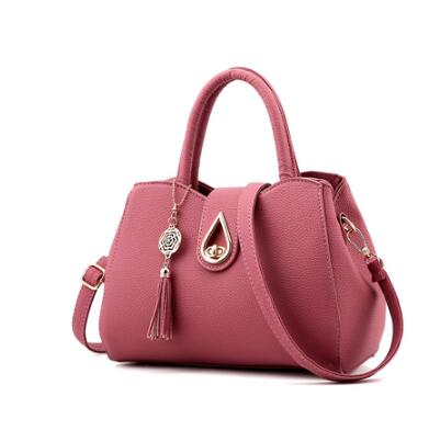 Women Handbag Bag Ladies Tassel High Quality PU Leather Totes Bags Brief Women Shoulder Bag Ladies Bags - Serenity Spaces