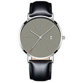 Simple calendar watch male creative waterproof quartz watch - Serenity Spaces