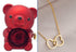 Rotating Bear Gift Box Rose Jewelry Box - Serenity Spaces