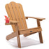 TALE Adirondack Chair Backyard Outdoor Furniture Painted Seating With Cup Holder All - Weather And Fade - Resistant Plastic Wood For Lawn Patio - Serenity Spaces
