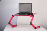 Laptop Table Stand With Adjustable Folding Ergonomic Design Stand Notebook Desk For Ultrabook Netbook Or Tablet With Mouse Pad - Serenity Spaces