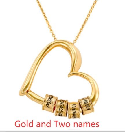 Personalized Heart Necklaces Women Jewelry Custom Name Necklaces & Pendants Mothers Day Gift - Serenity Spaces