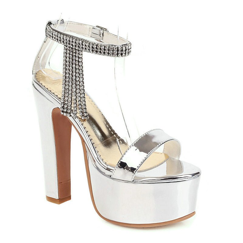 Block heel platform sandals - Serenity Spaces