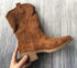 Pointed boots suede denim boots - Serenity Spaces