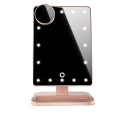 Touch Screen Makeup Mirror With 20 LED Light Bluetooth Music Speaker 10X Magnifying Mirrors Lights - Serenity Spaces