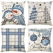 45Cm Christmas Decorations Christmas Cushion Cover Pillowcase 2024 for Home Ornament Xmas New Year Christmas Decor 2025 Home