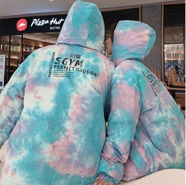 Colorful Winter Coat - down jacket - Serenity Spaces