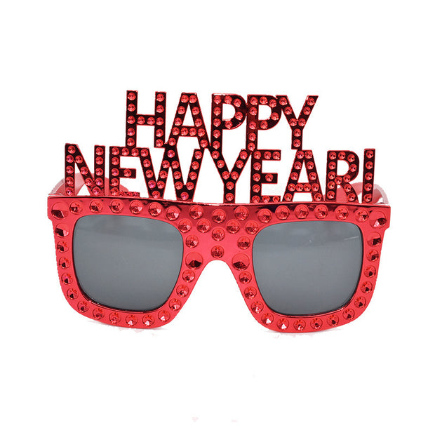 HAPPY NEW YEAR Funny Glasses NEW YEAR Party Glasses