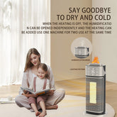 Desktop Warm Air Blower 3D Flame Humidifying Heater - Serenity Spaces