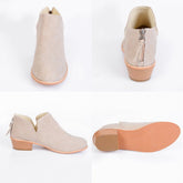 Autumn Women Shoes Retro High Heel Ankle Boots - Serenity Spaces