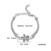 RINHOO 925 Jewelry Silver Color Bracelet s For Women Bracelet Fashion Wedding Banquet Bracelet S & Bangles Valentine&