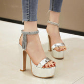 Block heel platform sandals - Serenity Spaces