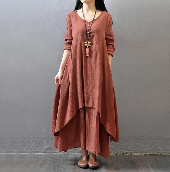 Two fake flax dresses - Serenity Spaces